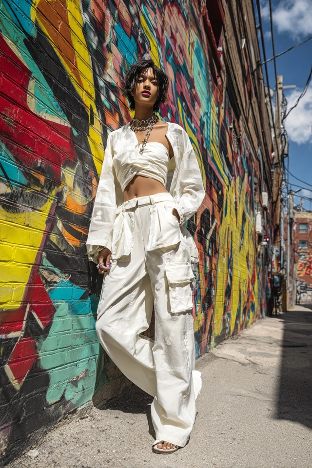 Curated Coastal Cargo Pants Fabric Focus - photo 3
