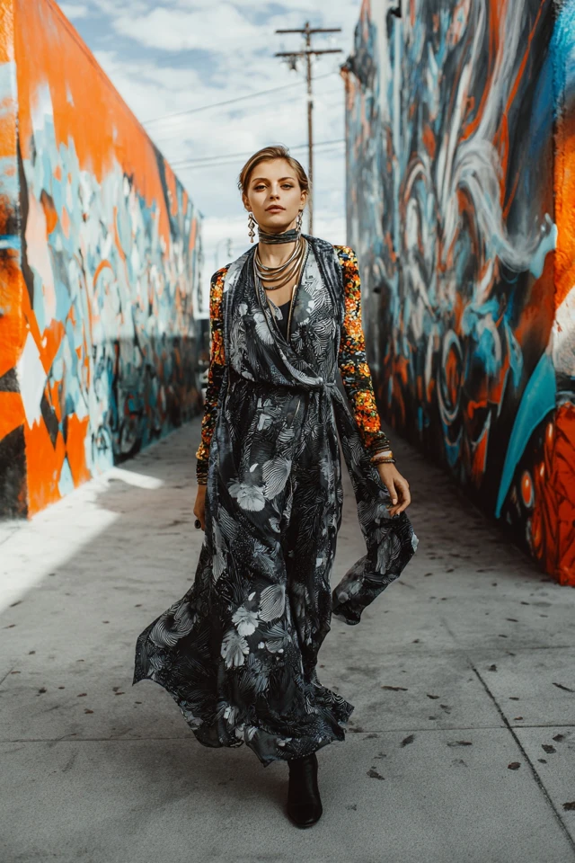 Scandi Wrap Dress Layering - photo 3