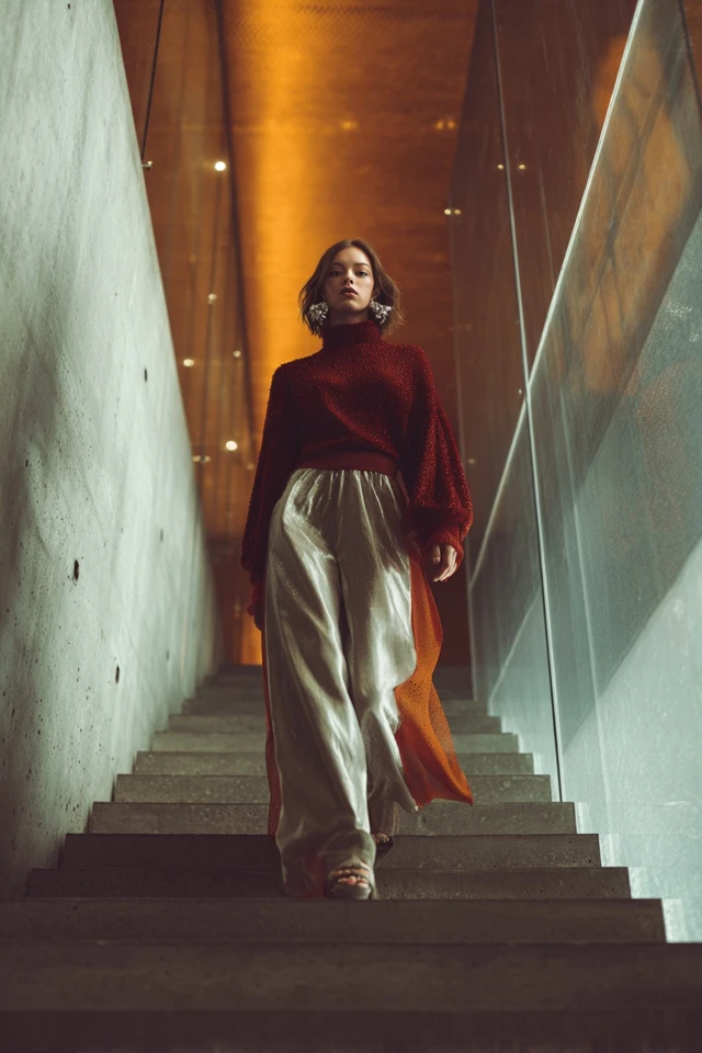 Glam Wide-Leg Pants Effortless - photo 3