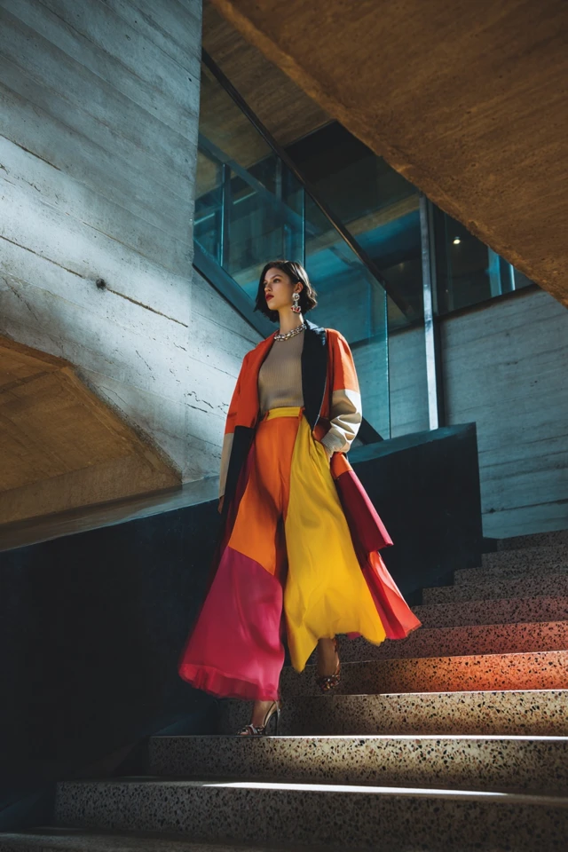 Palette Colorful Midi Skirt Weather Style - photo 3