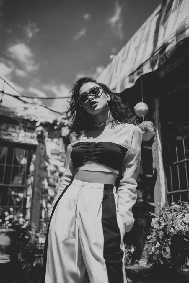 Grunge Black & White Outfits - photo 3