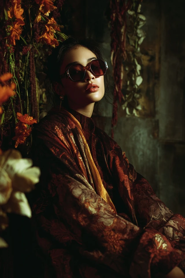 Whimsical Hibiscus Brocade Wardrobe Edit - photo 7