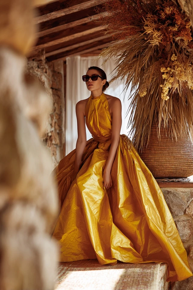 Gleaming Xanadu Taffeta Weekend Outfits - photo 7