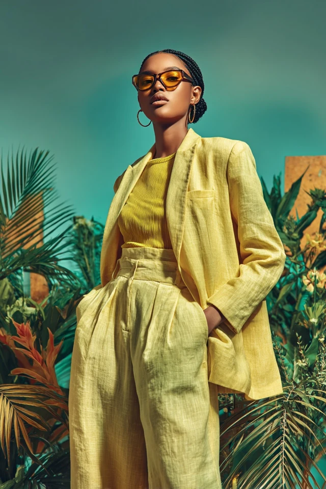Sophisticated Linen Blazer Outfits