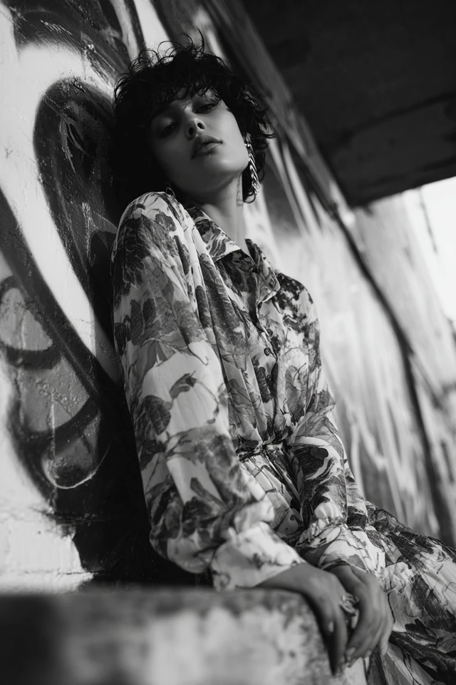 Monochrome Oversized Shirt Must-Have - photo 4