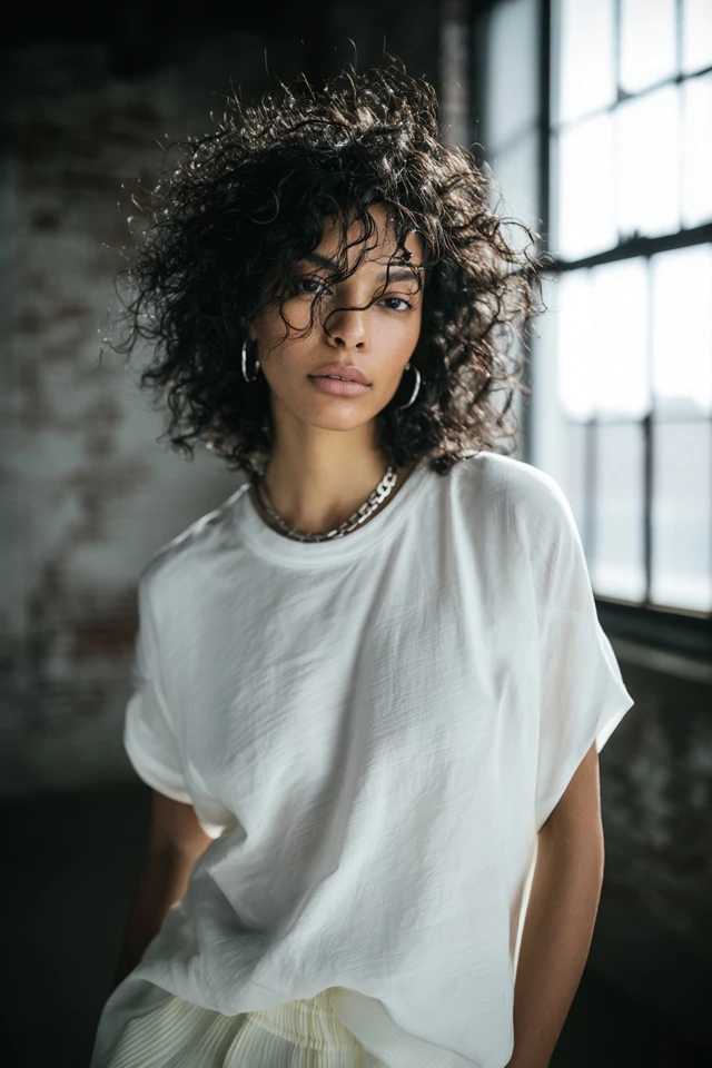 Effortless Bold White Tee Seasonal Trends - photo 4