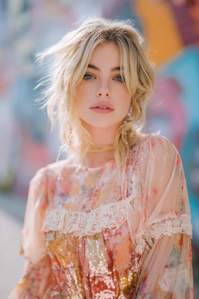 Romantic Sequin Top Aesthetic - photo 4