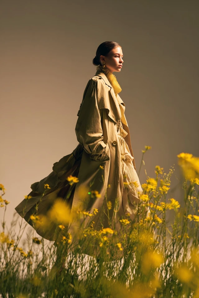 Basics Cottagecore Trench Coat Style and Fit - photo 4
