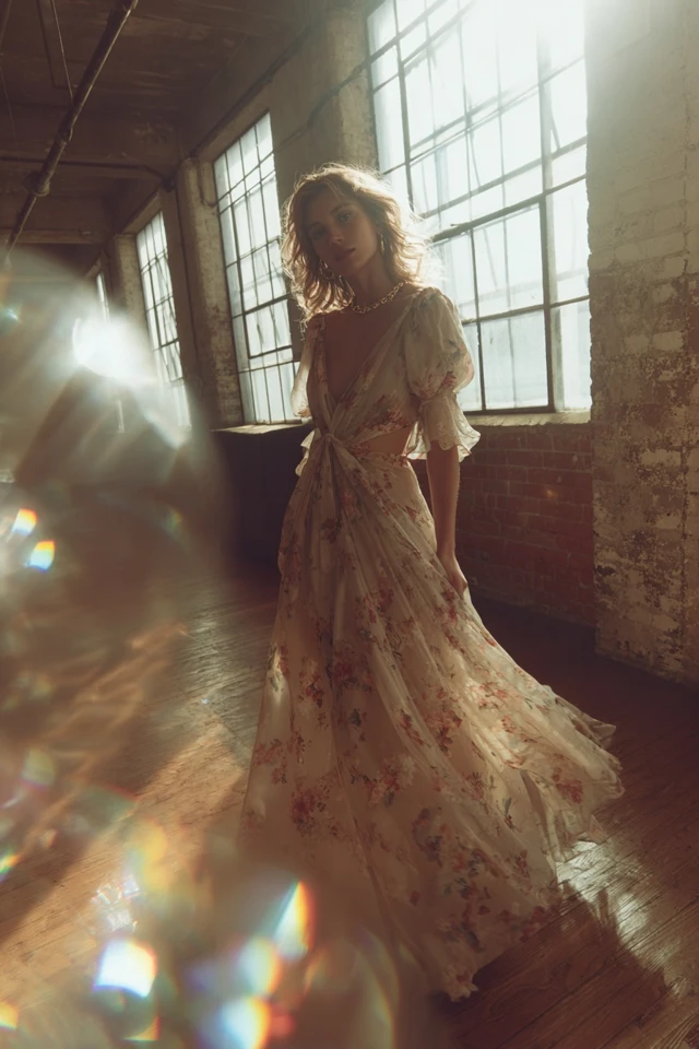 Mood Cottagecore Wrap Dress Accessory Trends - photo 4