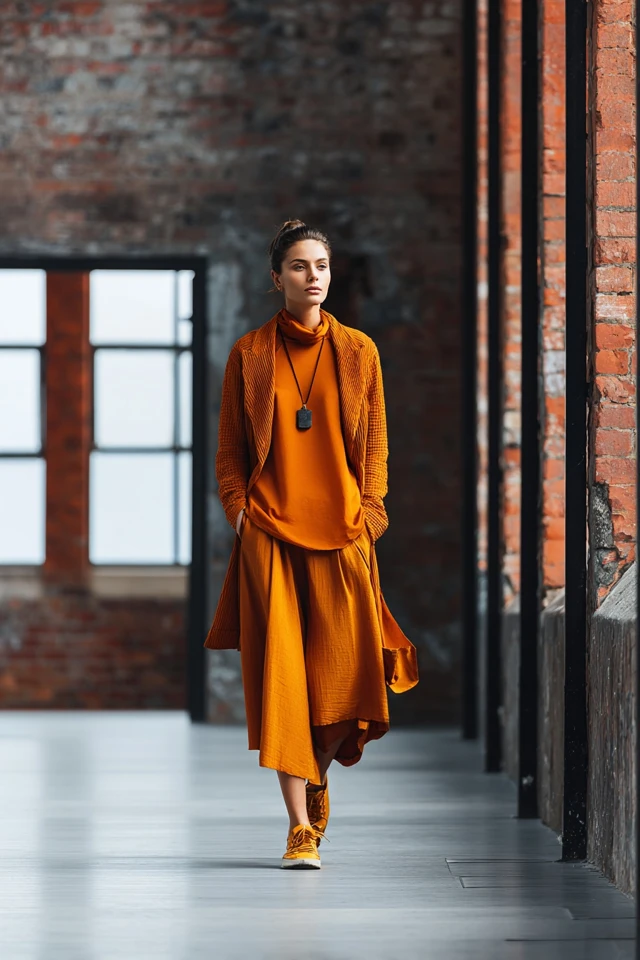 Edit Elegant Midi Skirt Fabric Focus