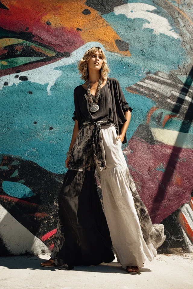 Boho Linen Pants Layering - photo 4