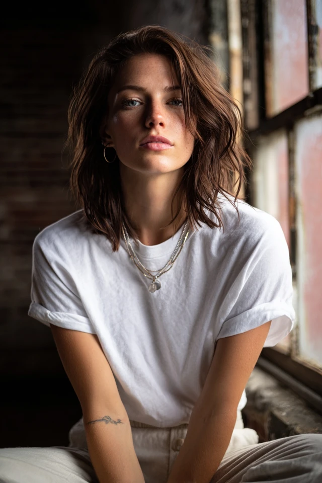 Aesthetic Casual White Tee Color Palette - photo 4