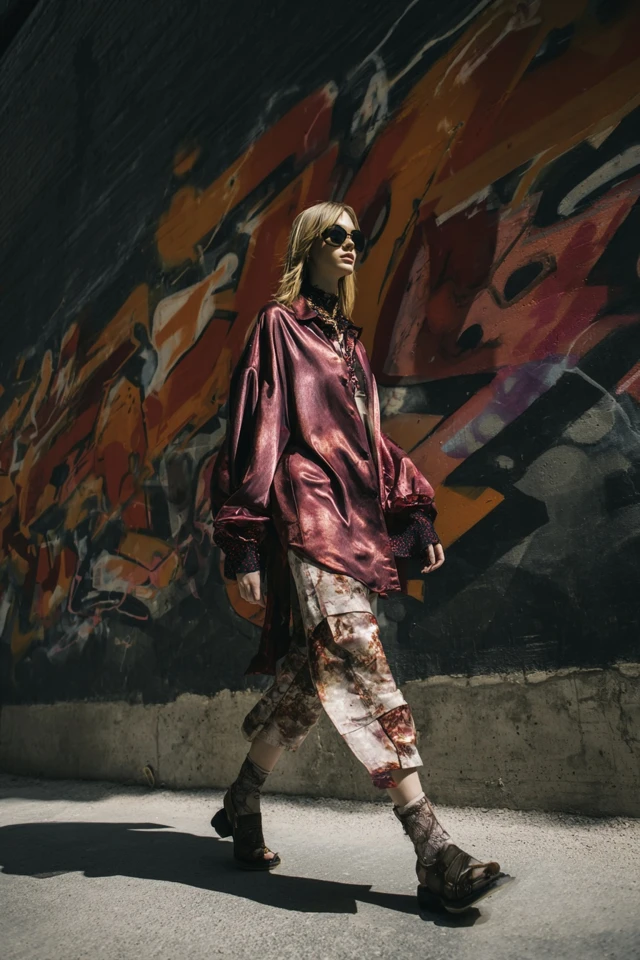 Edit Glam Oversized Shirt Style and Fit - photo 4