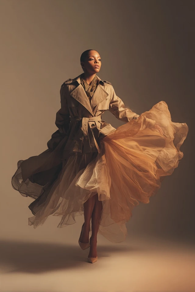 Neutral Trench Coat Statement - photo 4