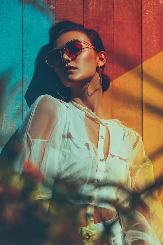 Edgy Denim Sheer Layers - photo 4