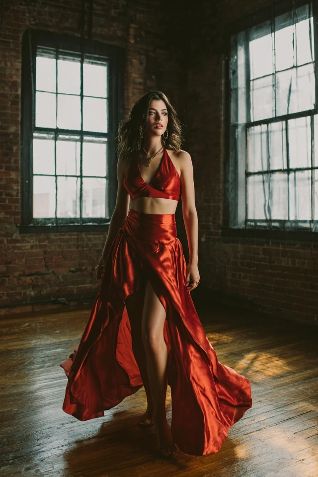 Bold Satin Skirt Curated - photo 4