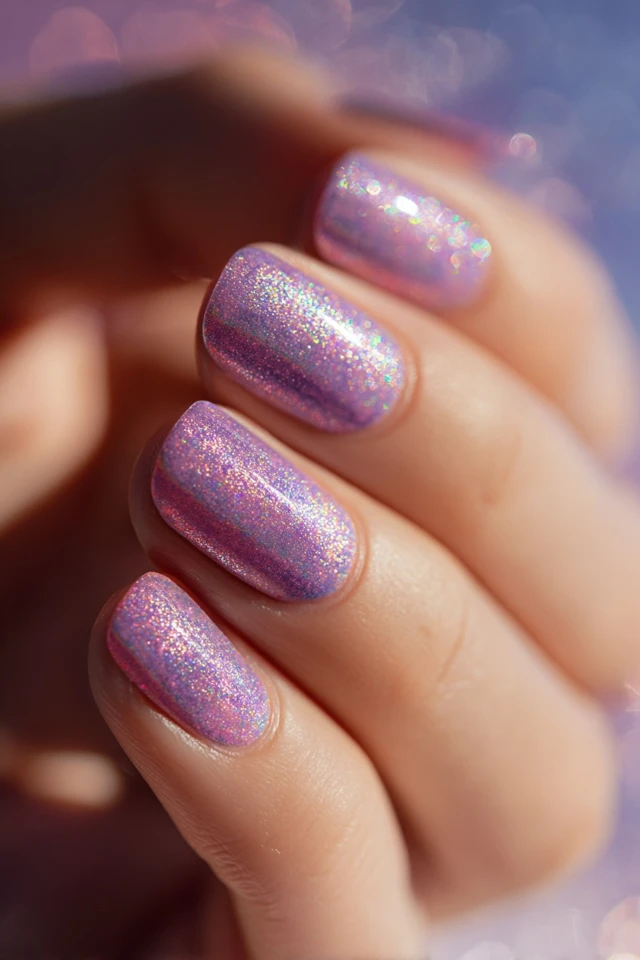 Purple Bloom Nails - photo 4