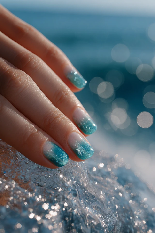 Teal Bliss Mani - photo 4