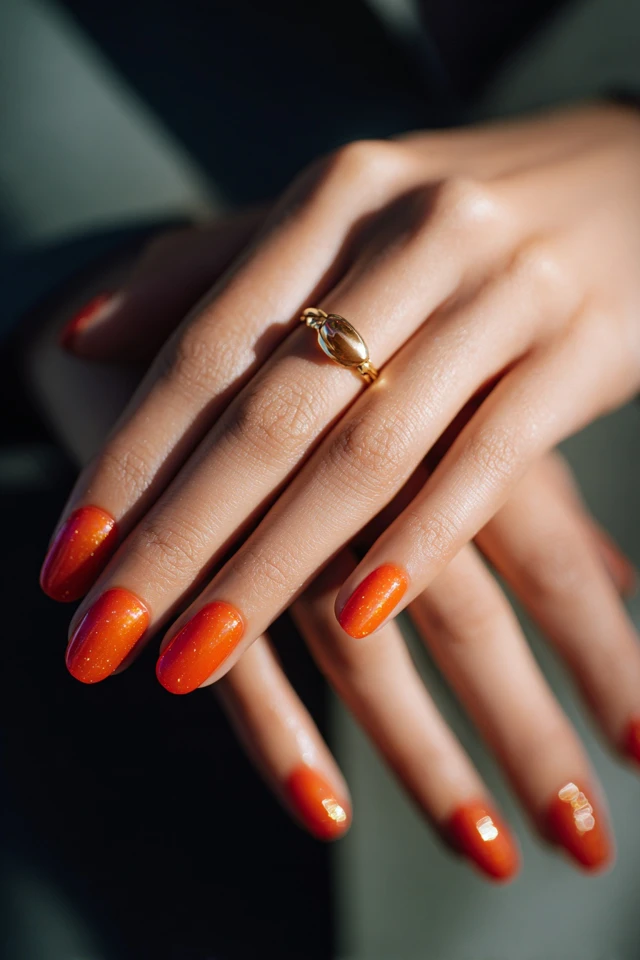Orange Vibe Manicure - photo 4
