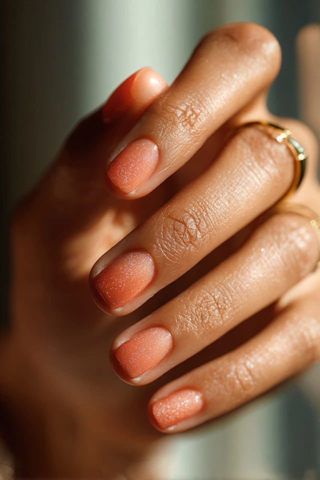 Peach Fusion Nails - photo 3