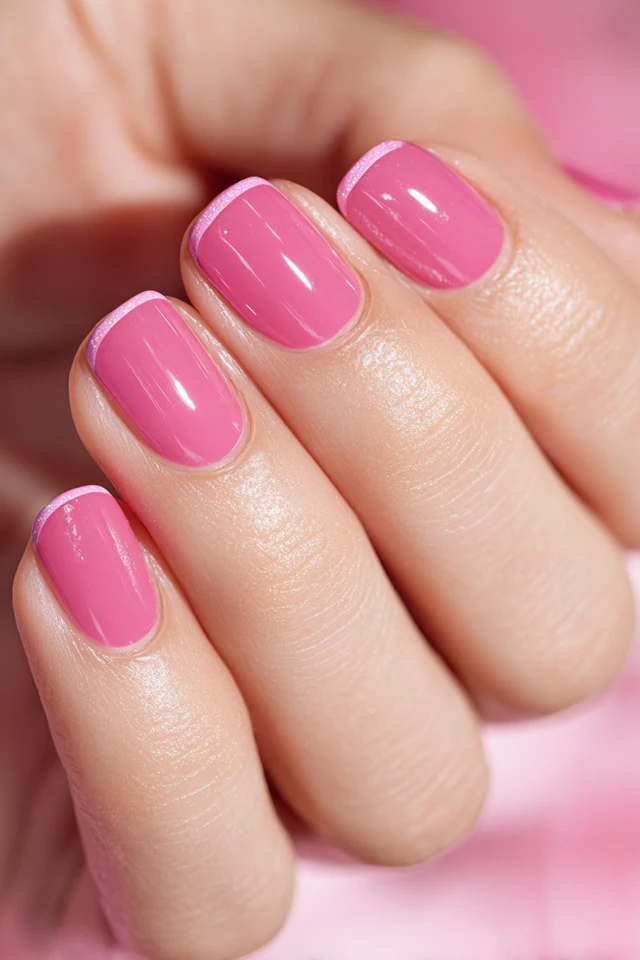 Pink Edge Manicure - photo 2