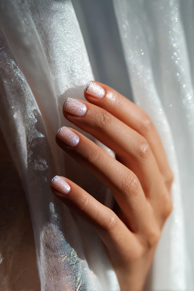 Silver Edge Nails - photo 4