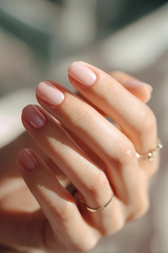Nude Spark Nails - photo 4
