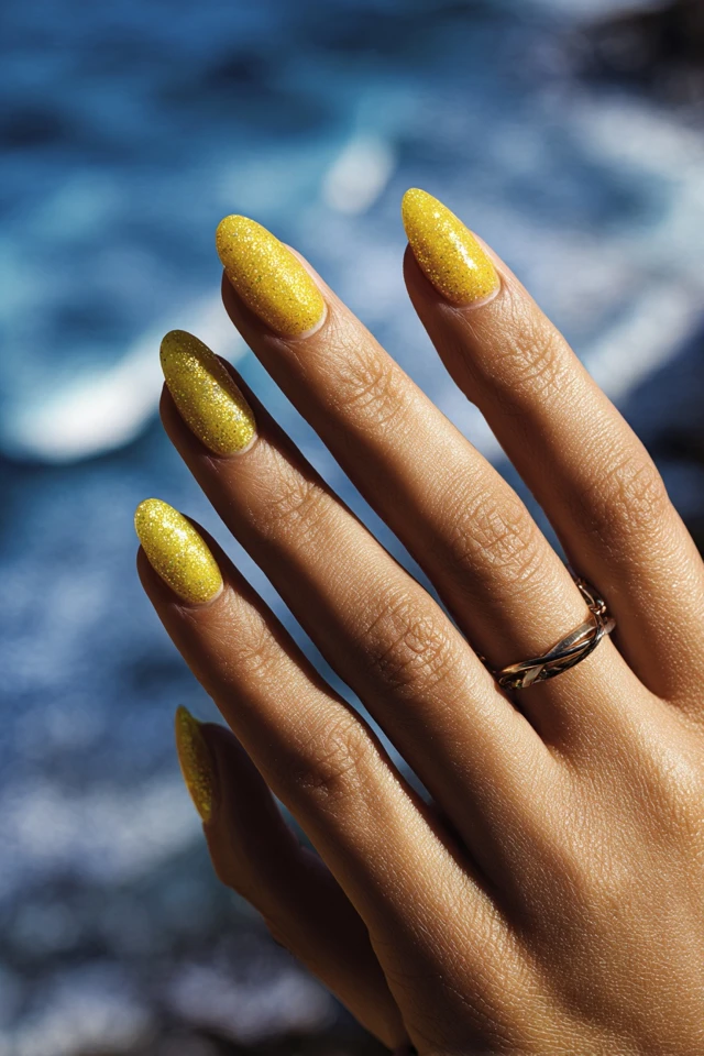 Yellow Fusion Manicure - photo 4
