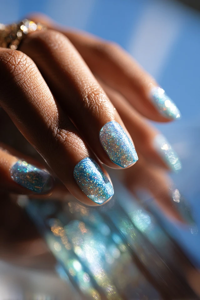 Aqua Spark Mani - photo 4