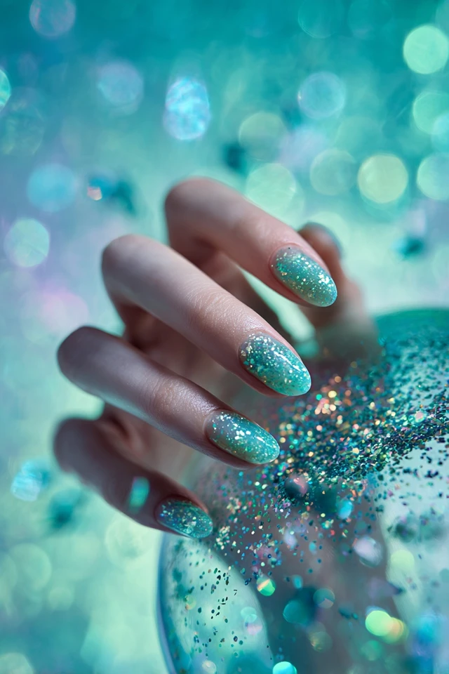 Teal Fusion Mani - photo 4