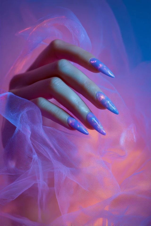Polished Abstract Design Nails - photo 4