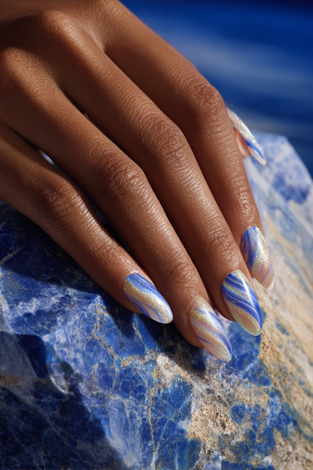 Layered Swirl Vision Nails - photo 4