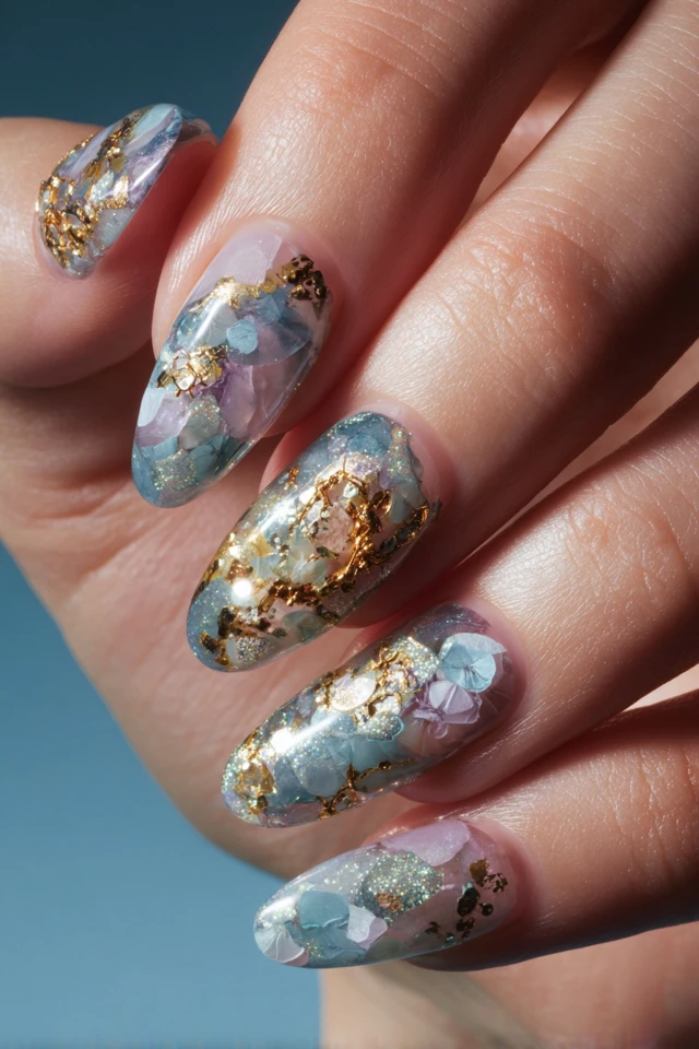 Silk-Edge Glitter Vision Nails - photo 4
