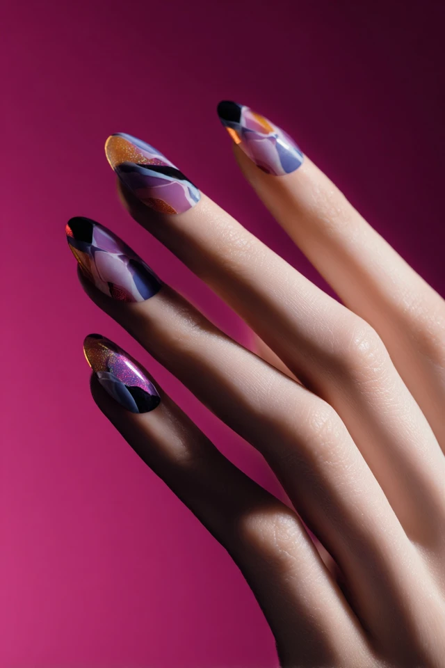 Fluid Glitter Concept Nails - photo 4