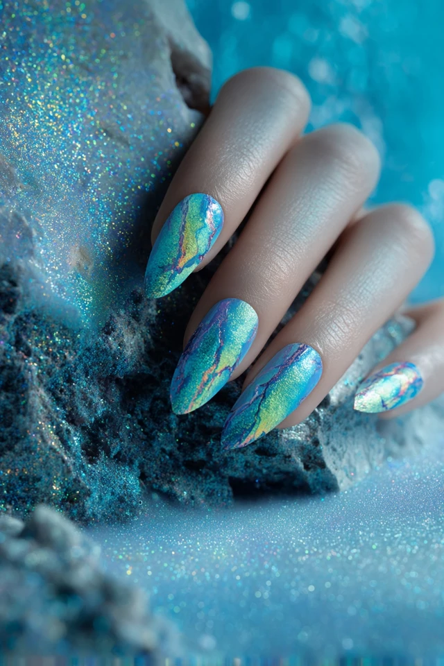 Silk-Edge Swirl Artistry Nails - photo 4