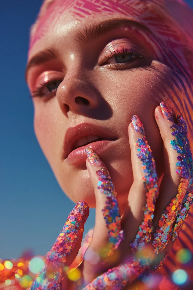 Eclectic Ombre Vision Nails - photo 3