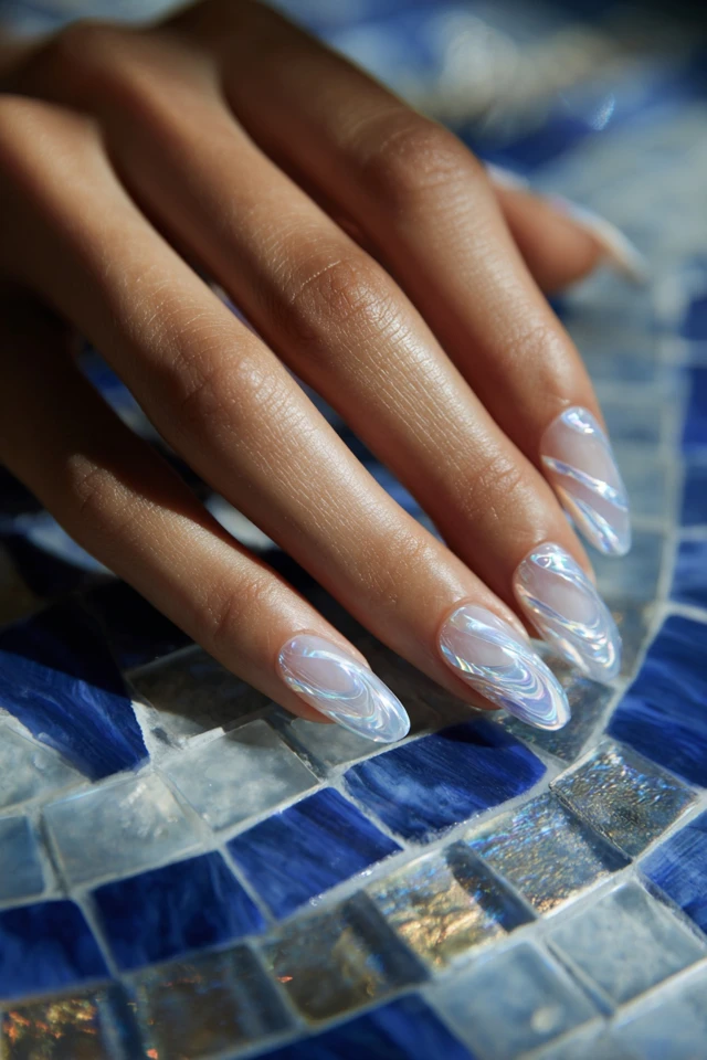 Crystalline Minimalist Statement Nails - photo 4