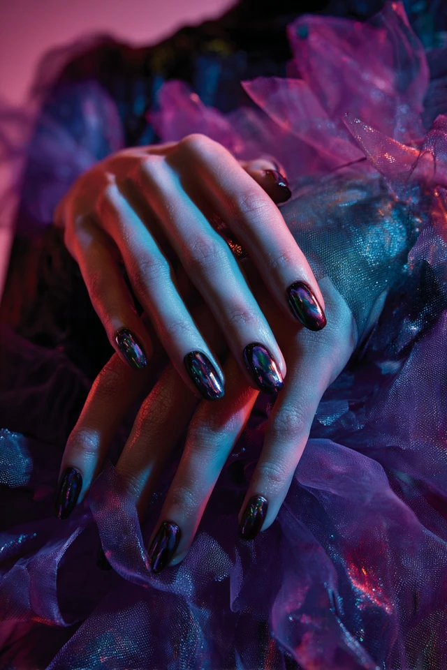 Eclectic Swirl Symphony Nails - photo 4
