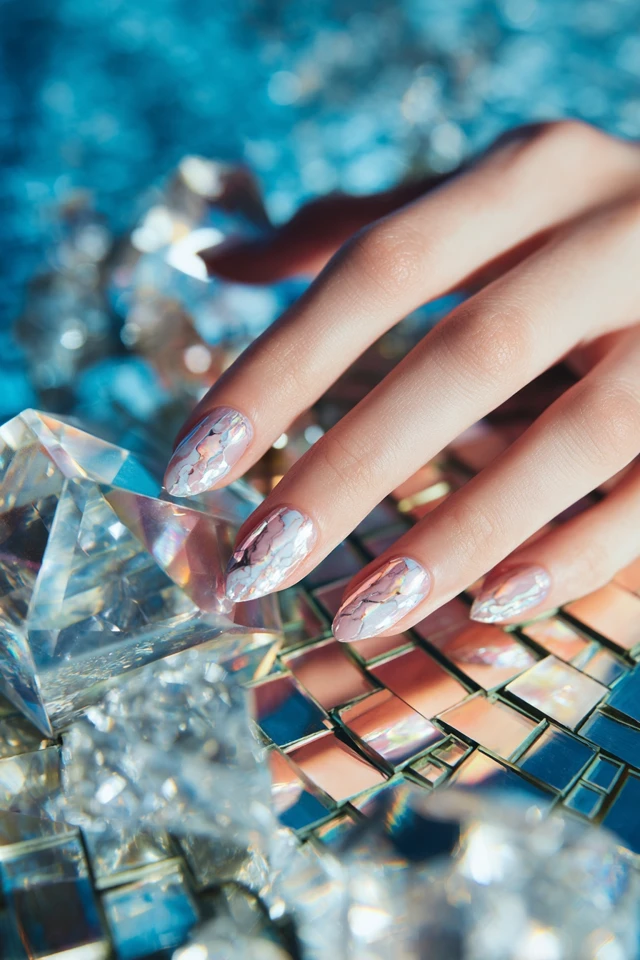 Striking Marble Concept Nails - photo 4
