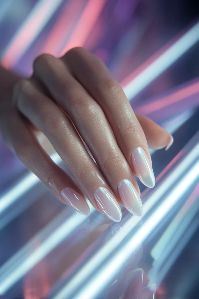 Subtle French Tip Symphony Nails - photo 3