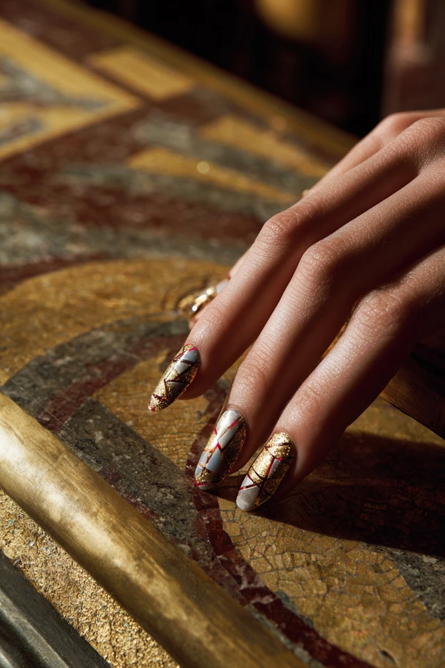 Harmonic Geometric Symphony Nails - photo 4