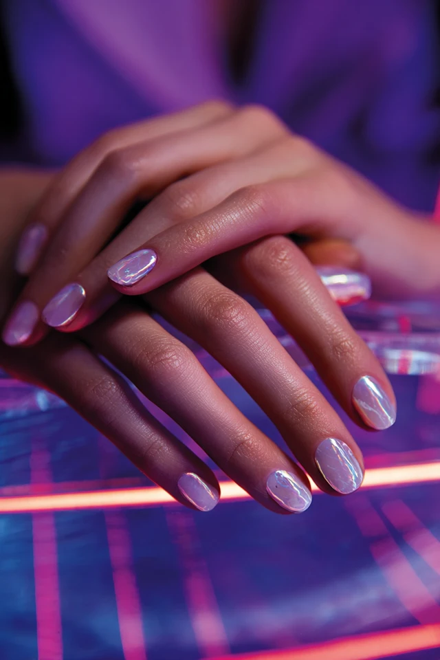Stellar Marble Mani - photo 4