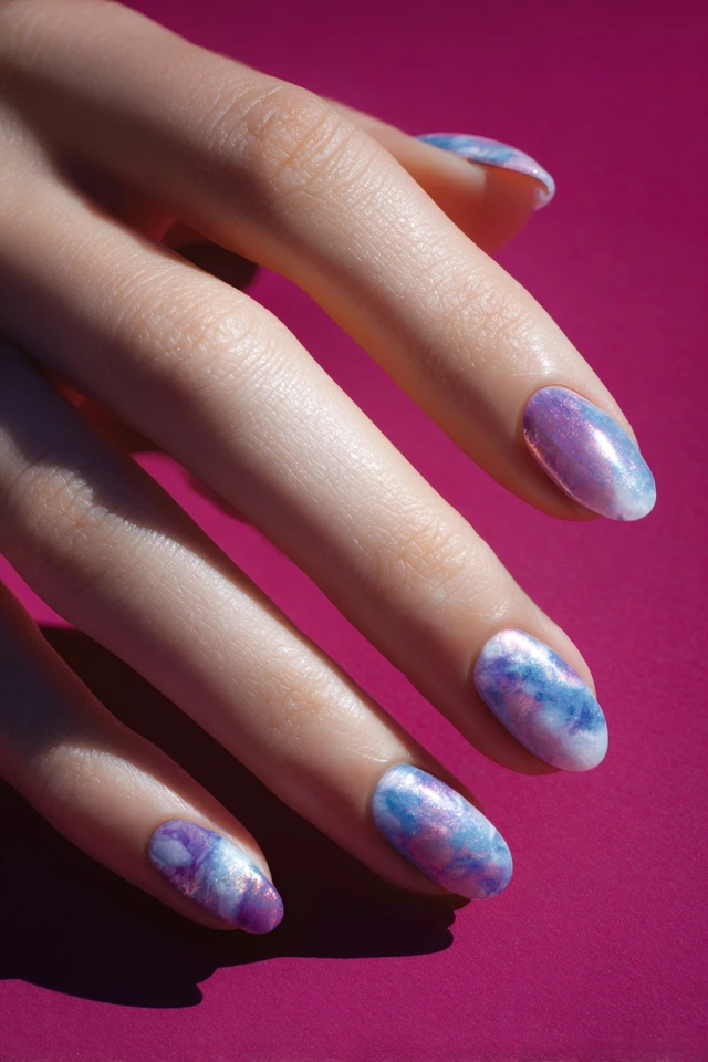 Captivating Marble Concept Nails - photo 4