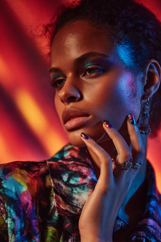 Tie-Dye Nails Inspiration - photo 4