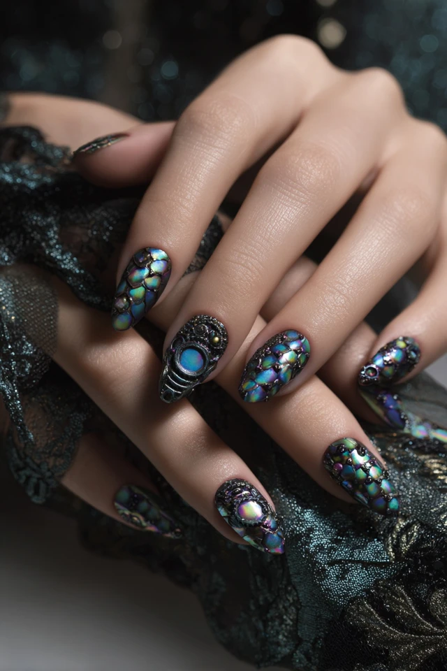 Steampunk Gear Nails Inspiration - photo 2