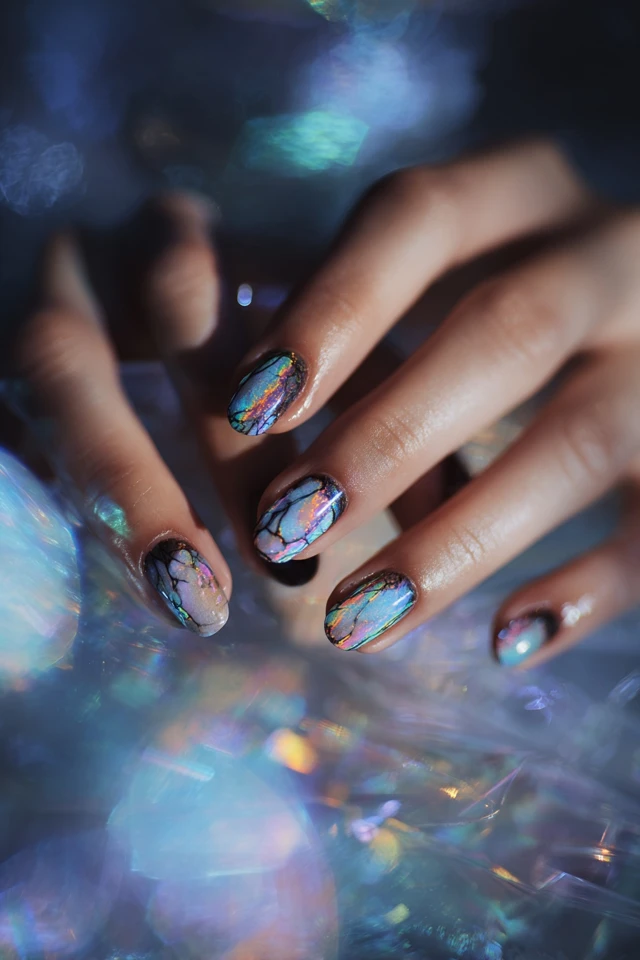 Rainbow Gradient Nails Inspiration - photo 4
