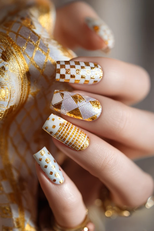 Quilt Pattern Nails Inspiration - photo 4