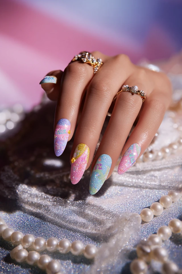 Vivid Sandy Cheeks Nails - photo 4