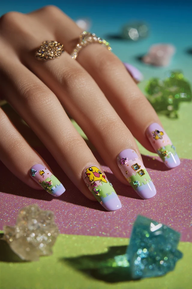 Enchanting Ash Ketchum Nails - photo 4