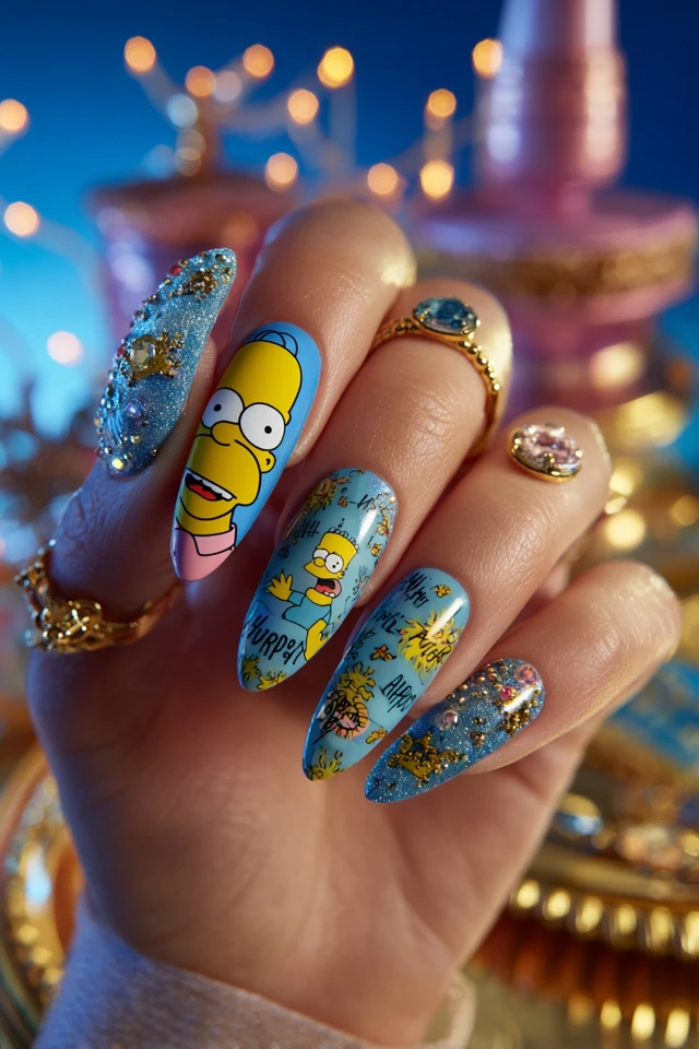 Legendary Homer Simpson Nails - photo 4